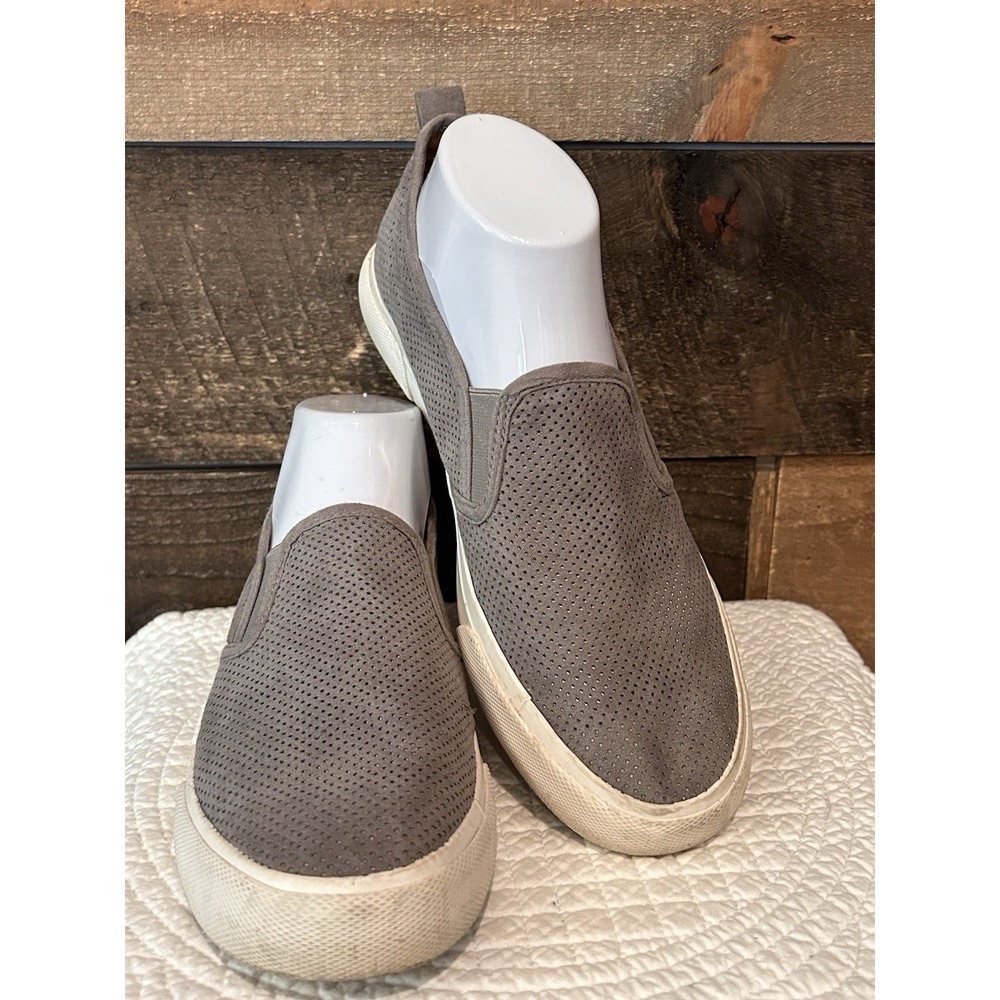 Tommy Bahama Shoes Womens 9 Loafer Sneakers Flats Brown Canvas Slip On Low Top‎